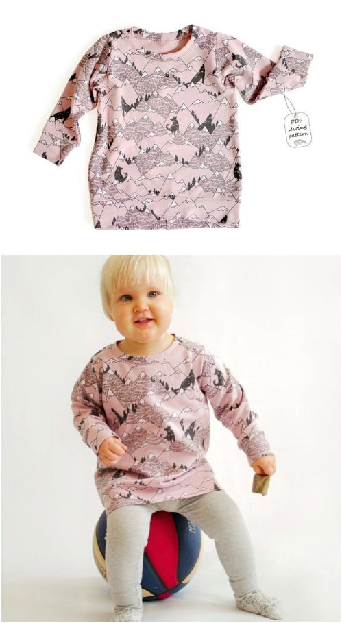 Easy Baby Tunic Sweatshirt