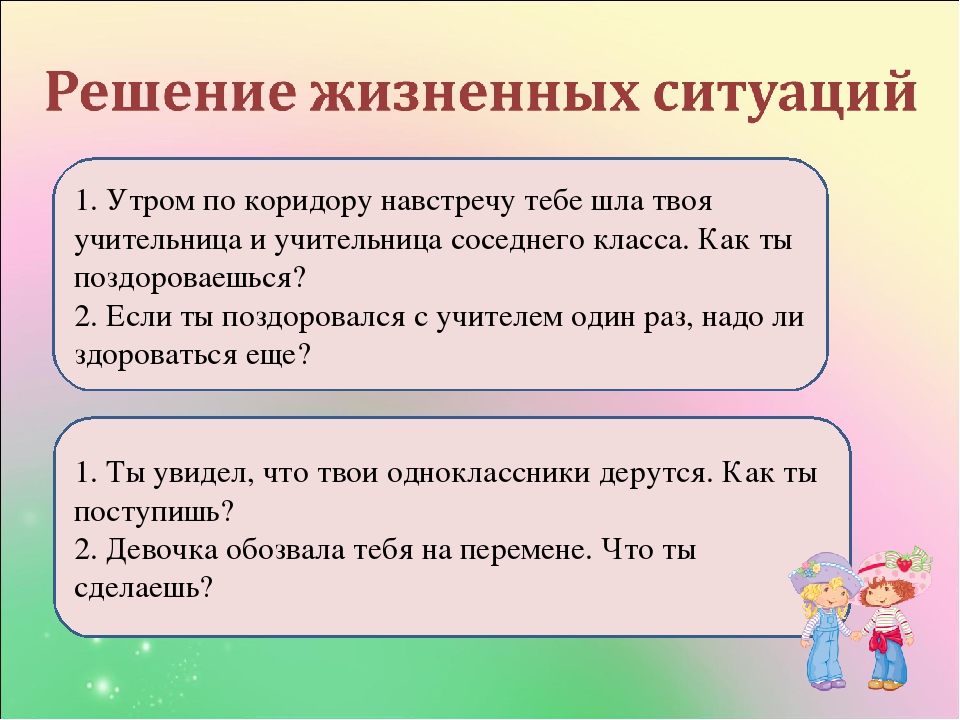 Простые школьные и домашние правила этикета 4 класс и презентация