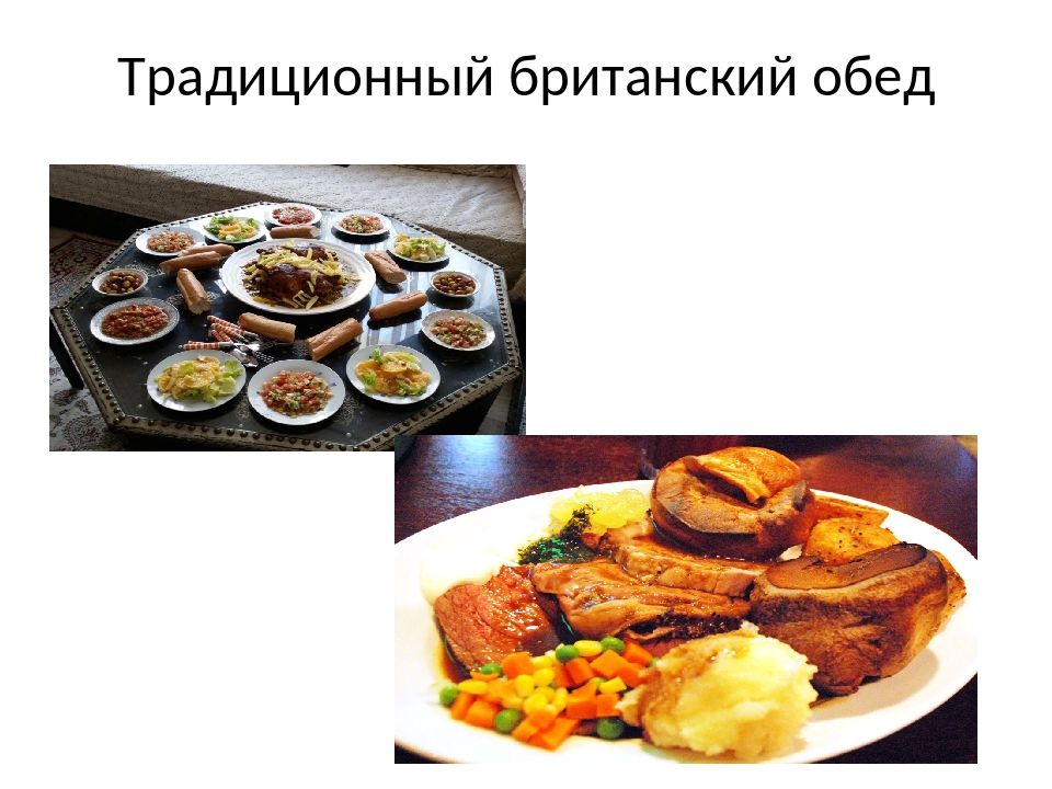 Традиционная английская кухня презентация