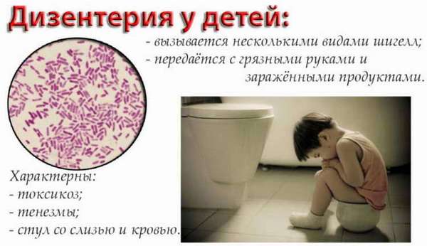 Бактериальная дизентерия у ребенка