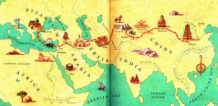 Великий шелковый путь из Европы в Китай — вероятно, именно так апостол Фома пришел в Индию