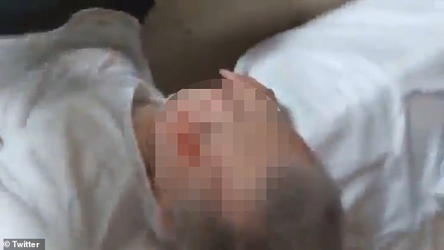 In the disturbing video Hayden filmed himself punching his victim Bledsoe then turned the camera to show the injuries he inflicted, including blood streaming down the victim