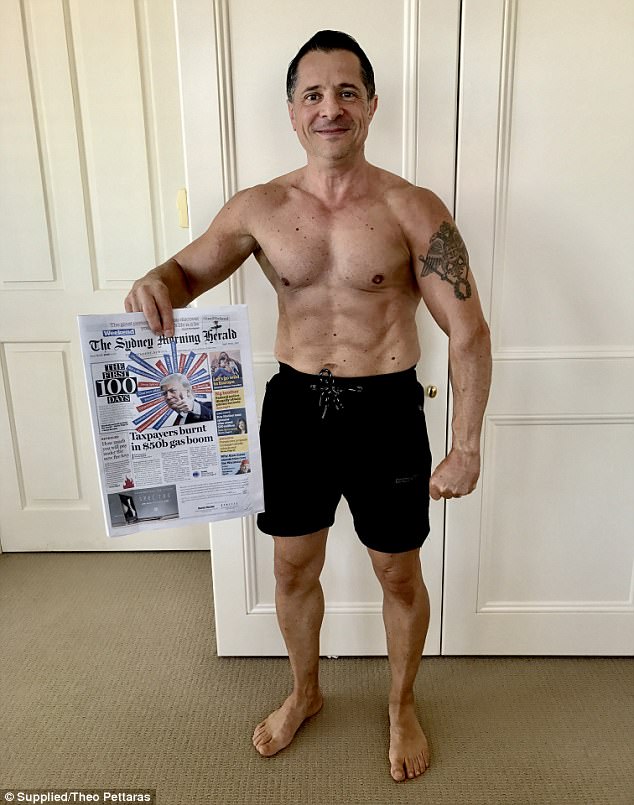 Three months later, the 53-year-old has shed more than 20 kilograms (pictured after) - and feels happier and healthier than ever 