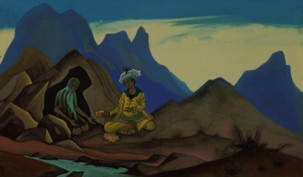 Картина Рериха « Искандер и отшельник»