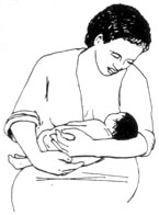 Как держать ребенка при кормлении грудью