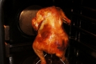 Курица в духовке на подставке