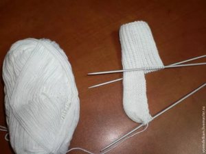 Начало вязания носков