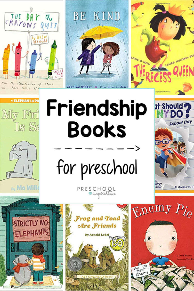 Fabulous friendship books for preschoolers! Kids are sure to love - and learn from! - these stories about friendship, being kind, taking turns, listening, and making positive choices. 