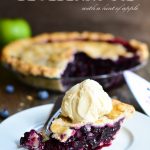 Blueberry Pie with a hint of apple 
