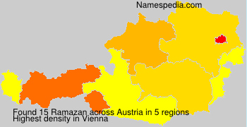 Surname Ramazan in Austria