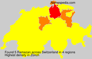 Surname Ramazan in Switzerland