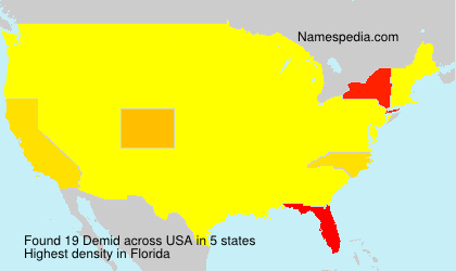Surname Demid in USA