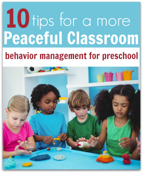 Preschool tips - behavior management for preschool. How to build a more peaceful classroom. 