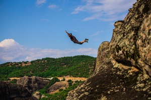 Base jumping in Greece